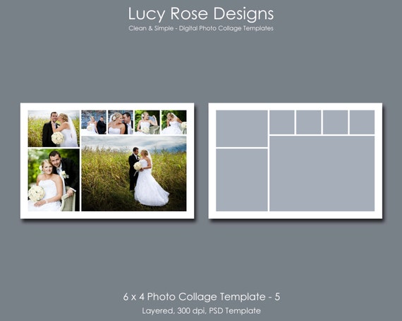  6  x 4 Photo Collage  Template  5