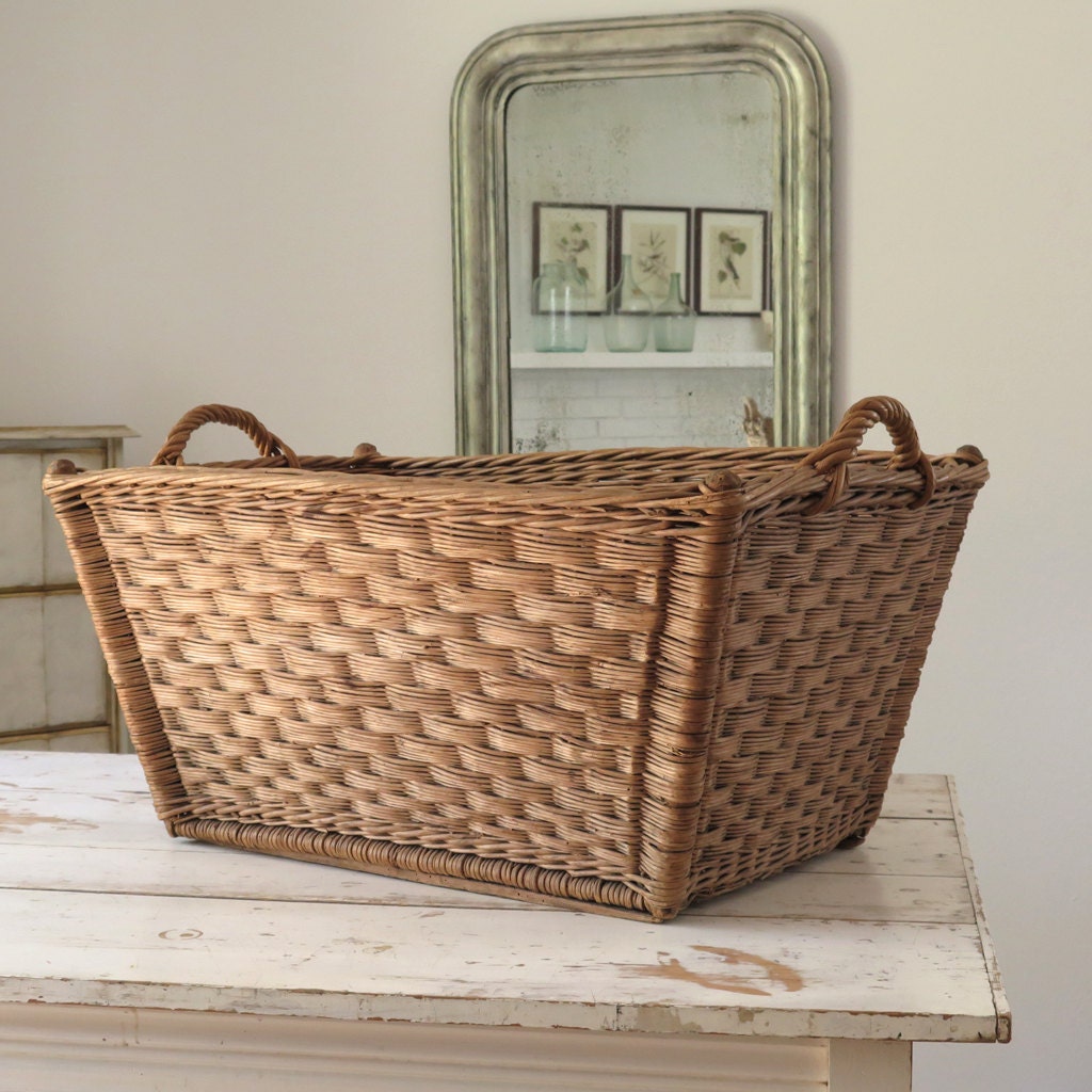 Vintage French Laundry Basket