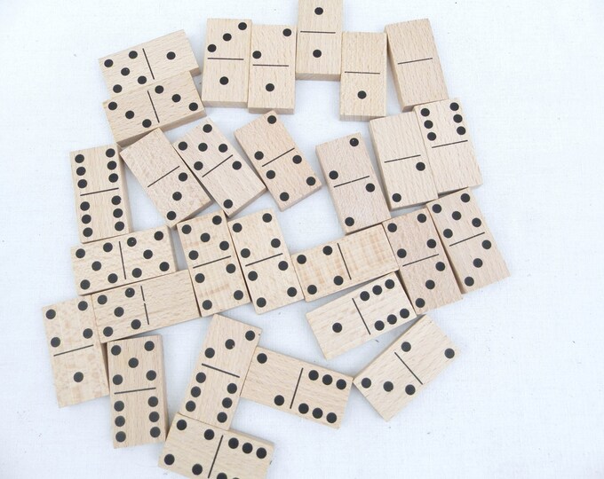 Vintage French Wooden Boxed Set of Dominoes and Puzzle of France / Vintage Decor / French Games / Toys / Retro Home Interior / European Vintage French Wooden Boxed Set of Dominoes and Puzzle of France / Vintage Decor / French Games / Toys / Retro Home Interior / European