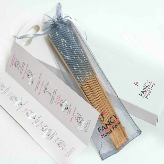 Designer hand fans by FANCYHandFans on Etsy