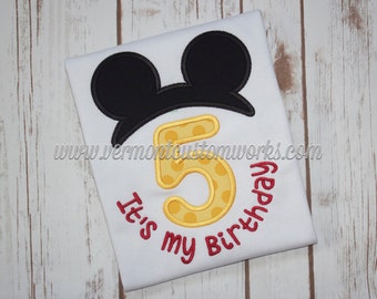 mickey mouse birthday shirts