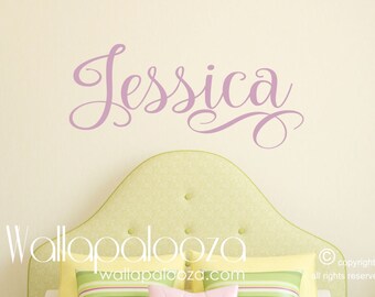 Girls Name Wall Decal - Personalized Wall Decals - Baby Girl Nursery Wall Decal - Wall decal