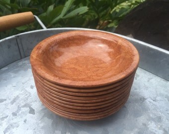 Vintage KYS-ITE Set of 11 Melamine Small Bowls #239 in Wood Grain Pattern - Melmac Wood Grain Bowls - Sold Individually