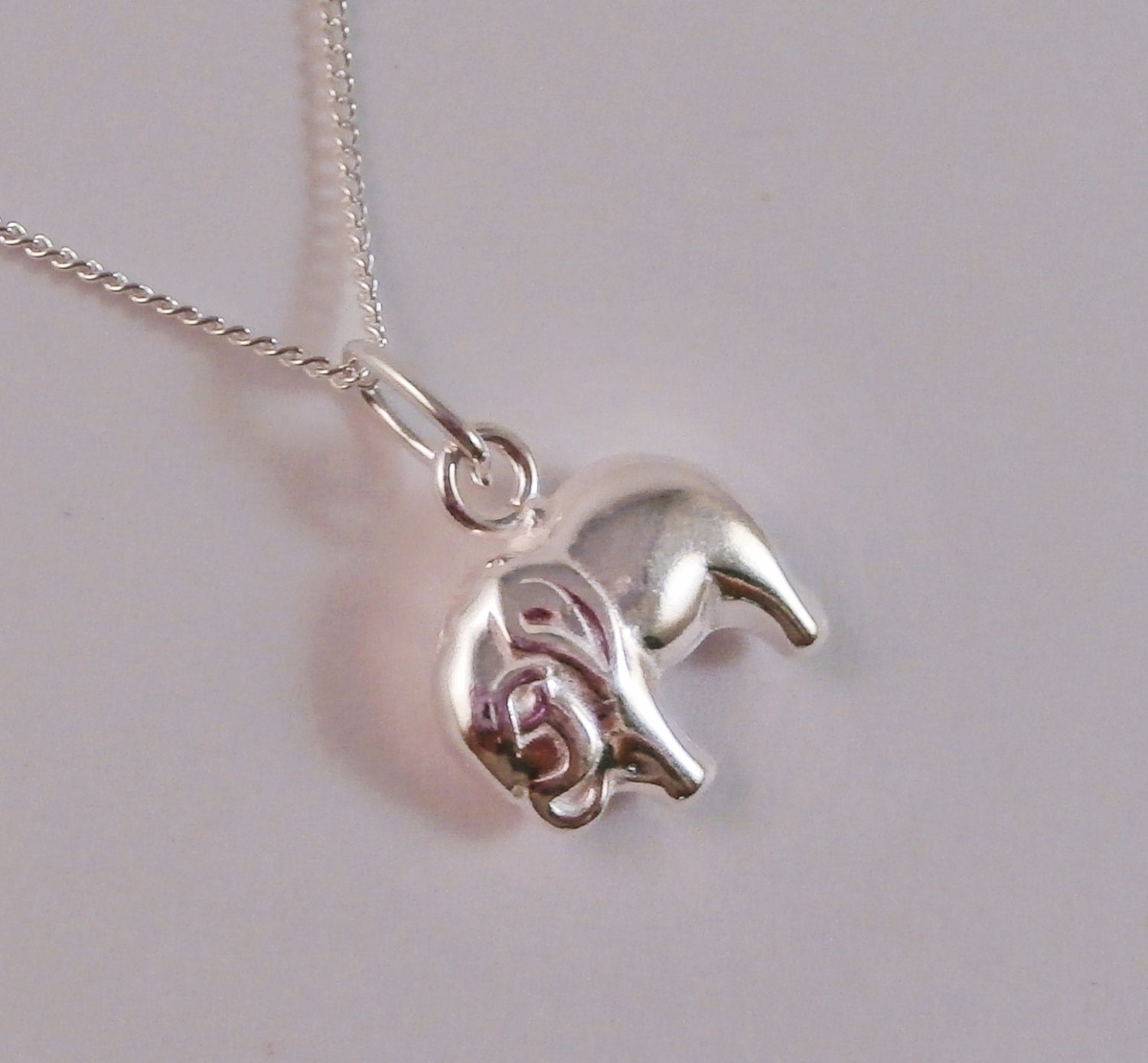 Sterling silver elephant necklace sterling silver elephant