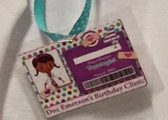 Doc Mcstuffins ID Badge Doc Mcstuffins Birthday Party Guest