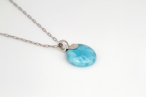 Larimar Pendant Windy Authentic Larimar Stone Unisex