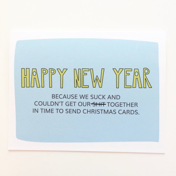 Funny New Year Card. New Years Cards. Happy New Year. Happy