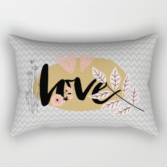 wedding day love decorative throw pillows black pink gold