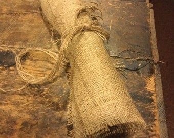 Natural Burlap Table Runner 57"x14"