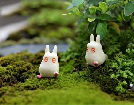 10pc Little White totoro Baby Figure toy Gardening ... free Little Totoro