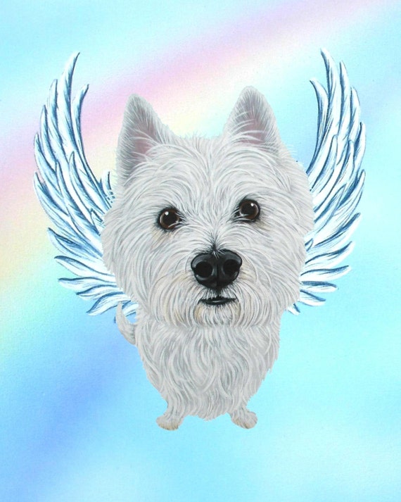 Westie Angel Westie Westie Memorial West Highland by ArtbyWeeze