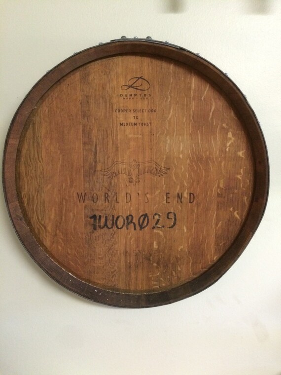 Wine barrel head Wall art by WineyGuys on Etsy