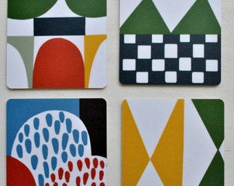 Bows by Josef Frank Coaster Set Scandinavian Modern