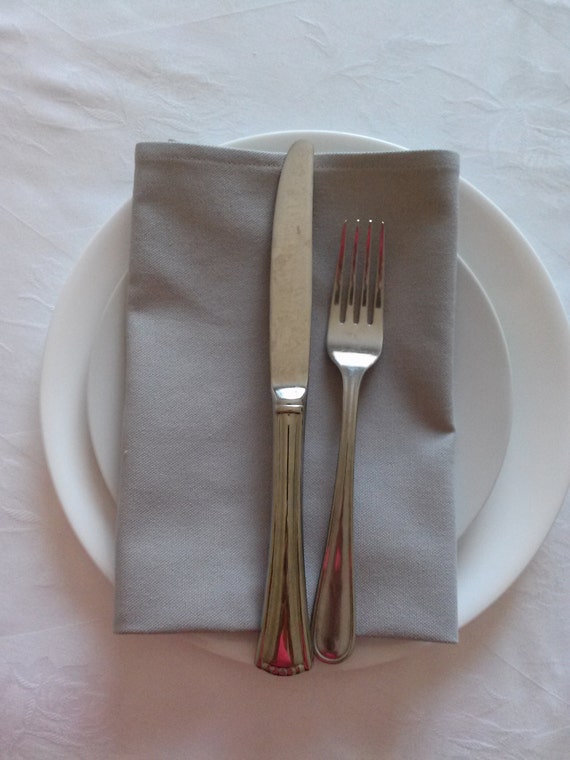 Grey Napkins Party/Wedding Decor Napkins Table Linen