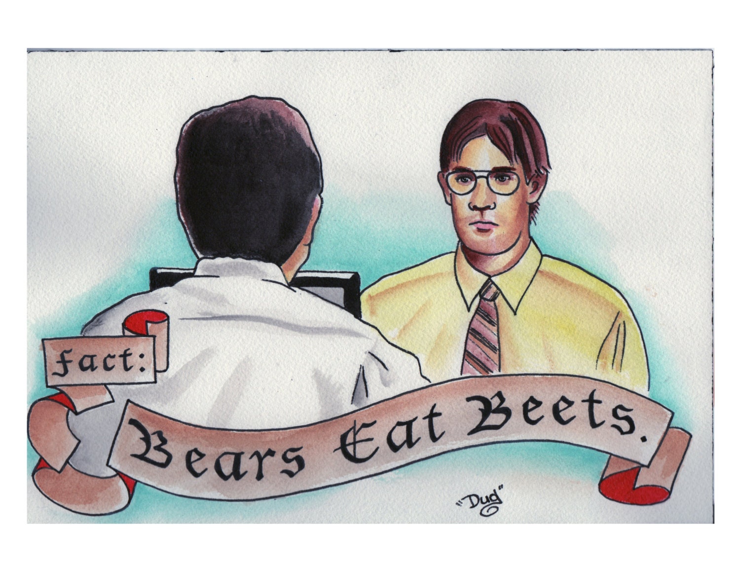 Bears Beets Battlestar Galactica the Office Jim Halpert