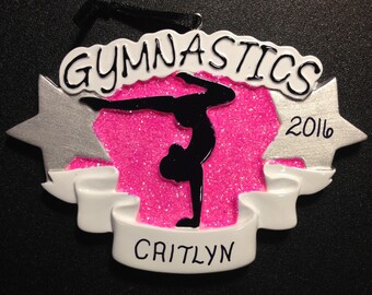 Gymnastics Personalized Christmas Ornaments