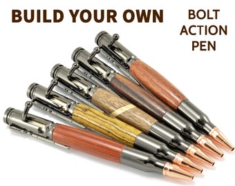 Bolt Action Pen - Gun Gifts for Him -Wood Bolt Action Pens -Rifle Bolt Pens - Cool Bullet Pens - Engraved Gun Pen - Engraved Bolt Action Pen