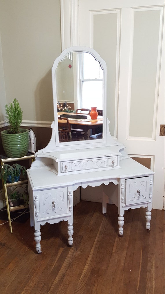 SOLD Customize Vintage Shabby Cottage Fancy Dressing Table