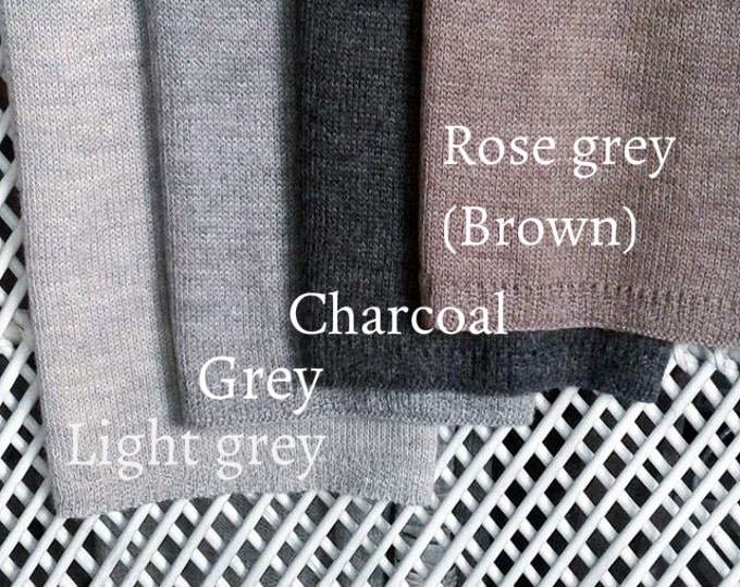 Alpaca Infinity Scarf, organic wool Loop Scarf, Knit Cowl Scarf, Circle Scarf. rose gray / brown snood