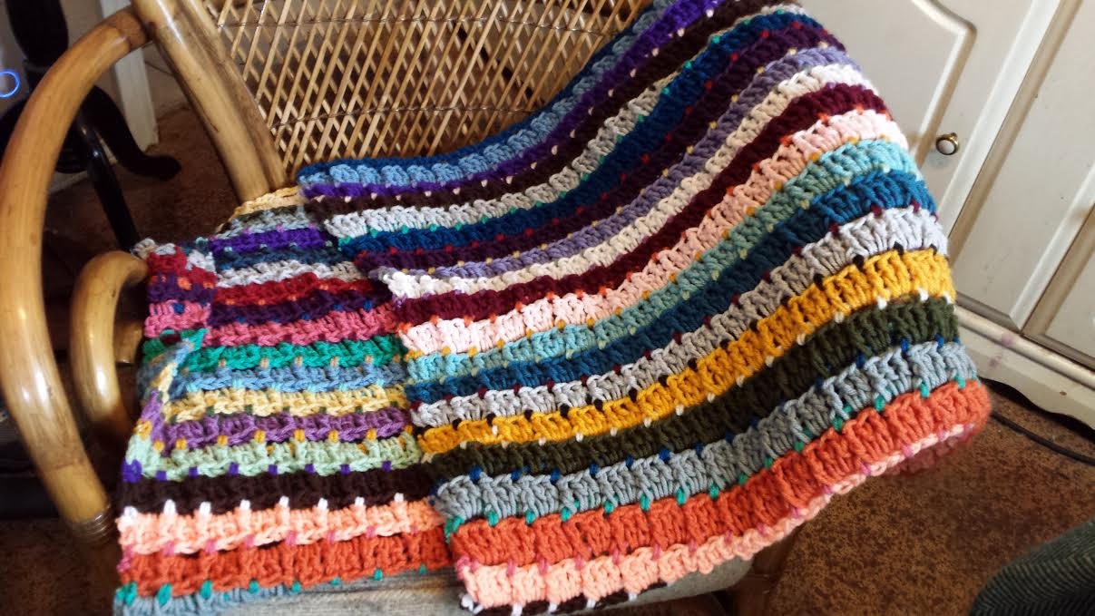 Candy Stripes Crochet Afghan