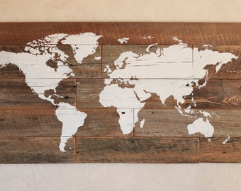Wood Map Wall Art wood map | etsy Wood Map Wall Art wood map | etsy