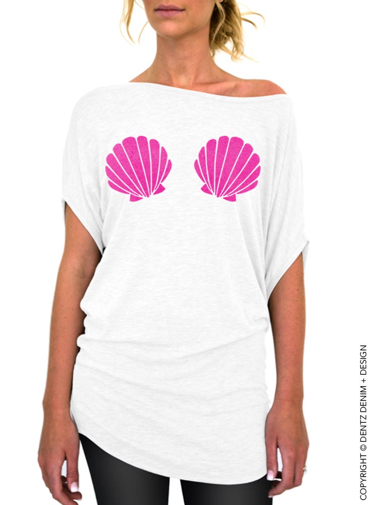 white mermaid shirt