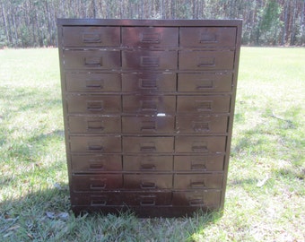 Metal cabinet,Vintage Cabinet, metal drawer,industrial dresser, storage cabinet,industrial furniture, organizer,small drawers, tool box,