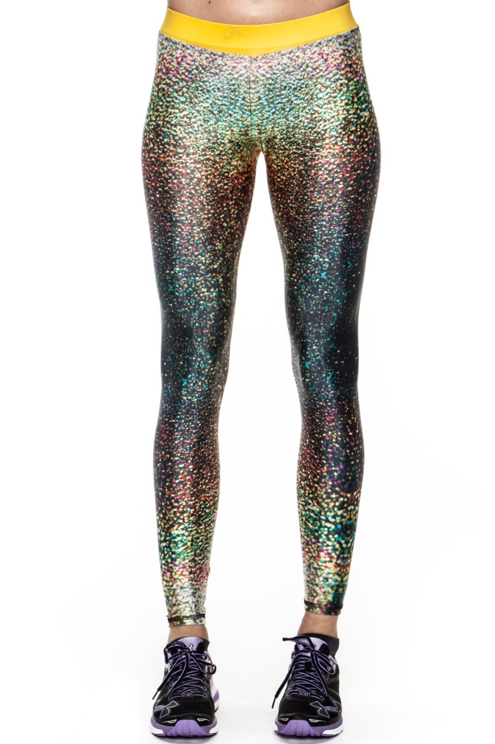 nike gold sparkle leggings