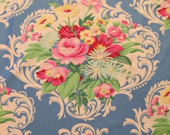 Jennifer Paganelli Blue Floral Nicole Mod Girls Sis Boom Free Spirit Scroll By The Yard