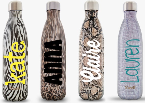S'well Water Bottle with Personalized Custom Name (Exotic/Textile Collection)