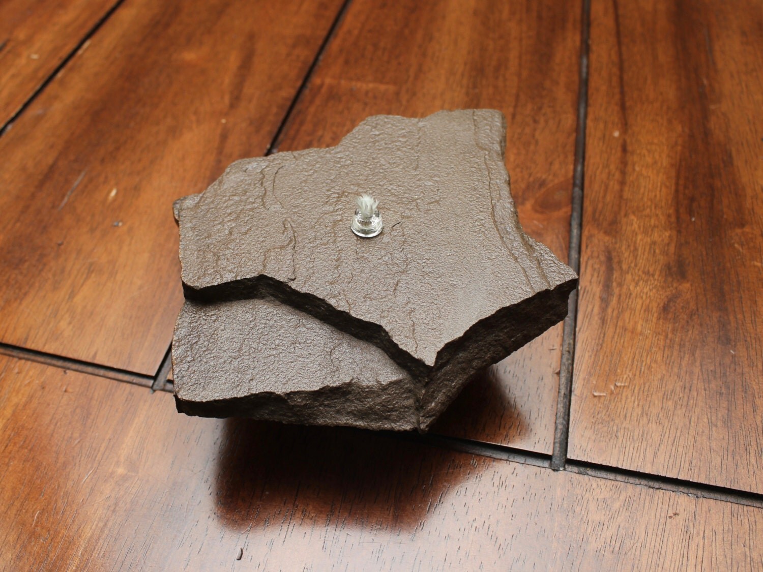 Handmade Oil Burning Rock Candle 1 wick 7