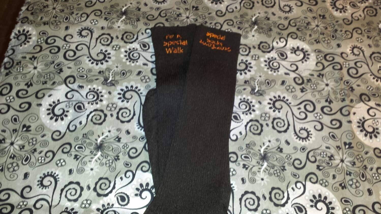 Embroidered Special Walk Special Socks Wedding Socks Dad