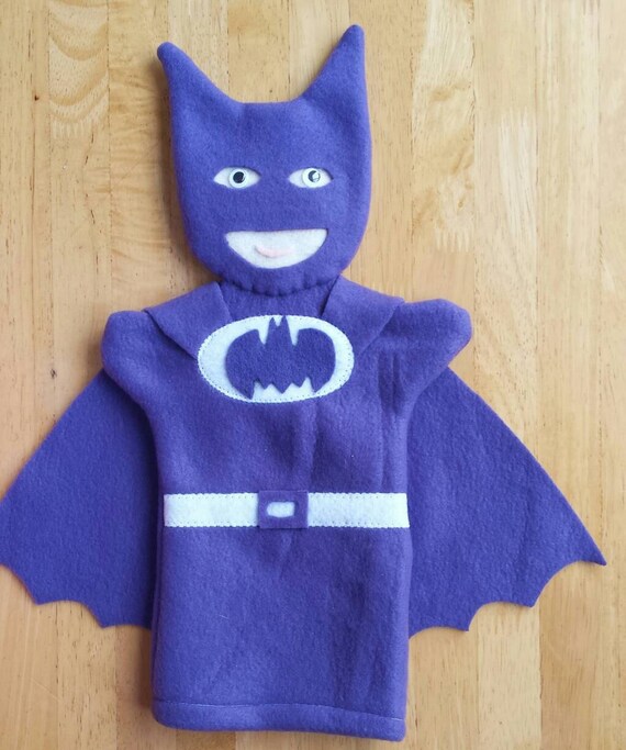 Purple Batman Hand Puppet