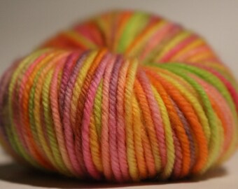 Gelato", Merino, Cashmere, Nylon, 8 ply/ DK. Varigated.