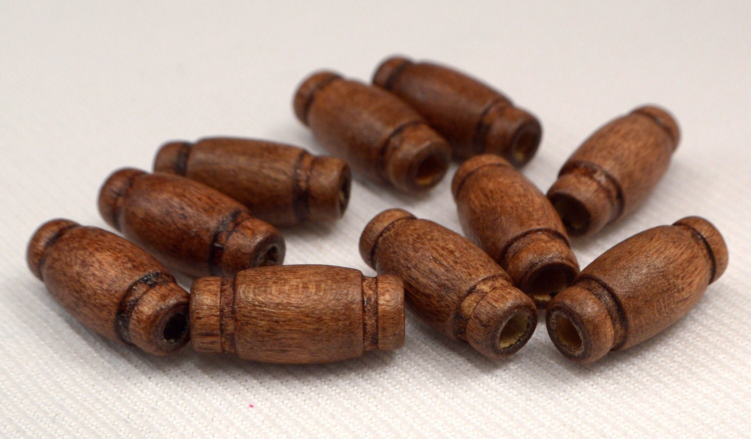Brown Wood Beads Boho Jewelry Making Beads 15 Loose Brown