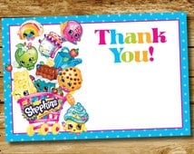 Unique shopkins thank you related items | Etsy