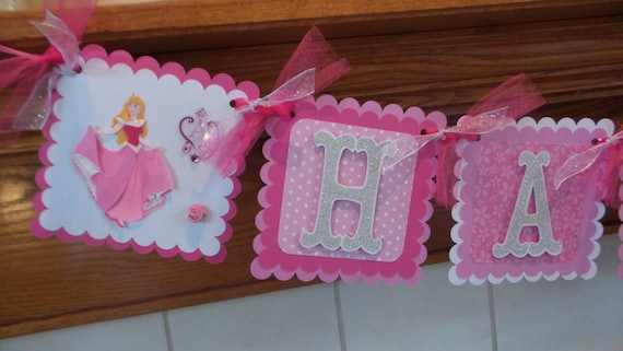 Sleeping Beauty Banner Aurora banner Aurora Birthday Banner