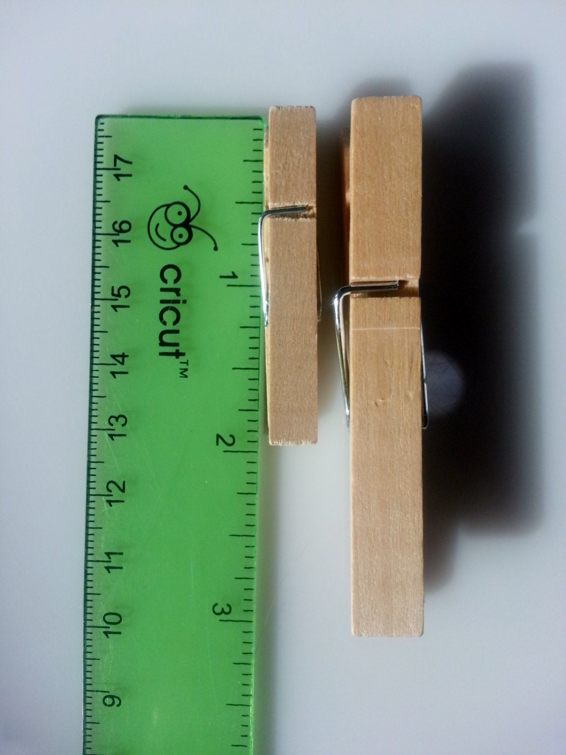 Set of Two Varying Sized "CUTE" Clothes Pins from StephsScrapsNTags on Etsy Studio