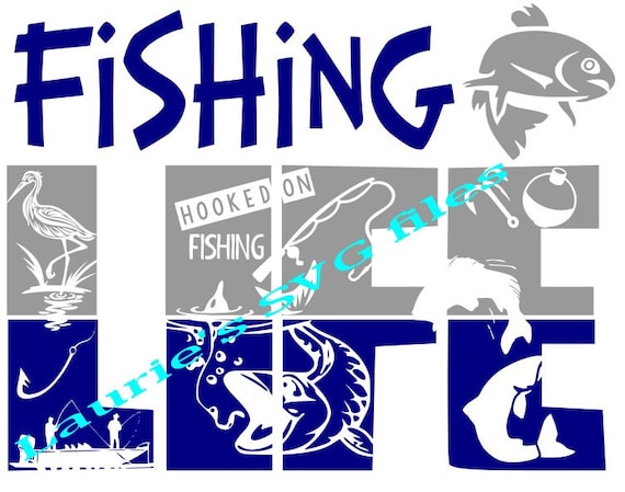 Download Fishing LIFE file svgpngjpg and silhouette