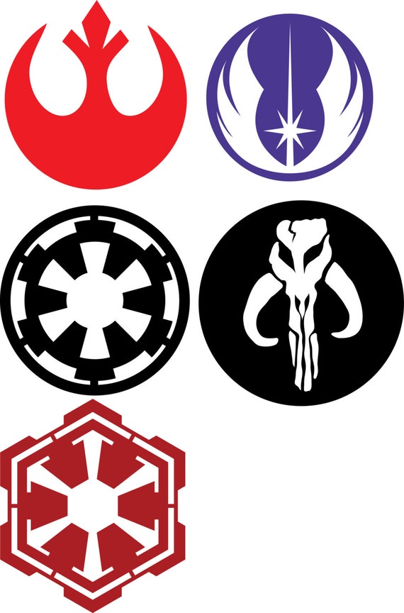 Rebel and Empire symbols