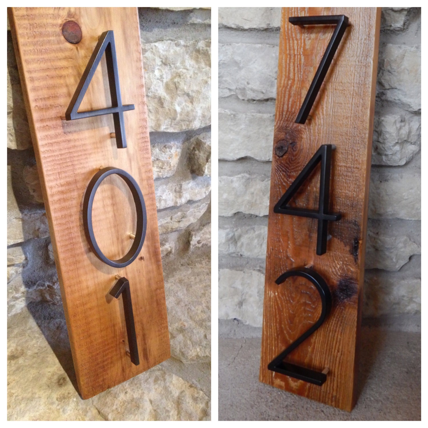 R U R A L salvage Modern Black House Numbers