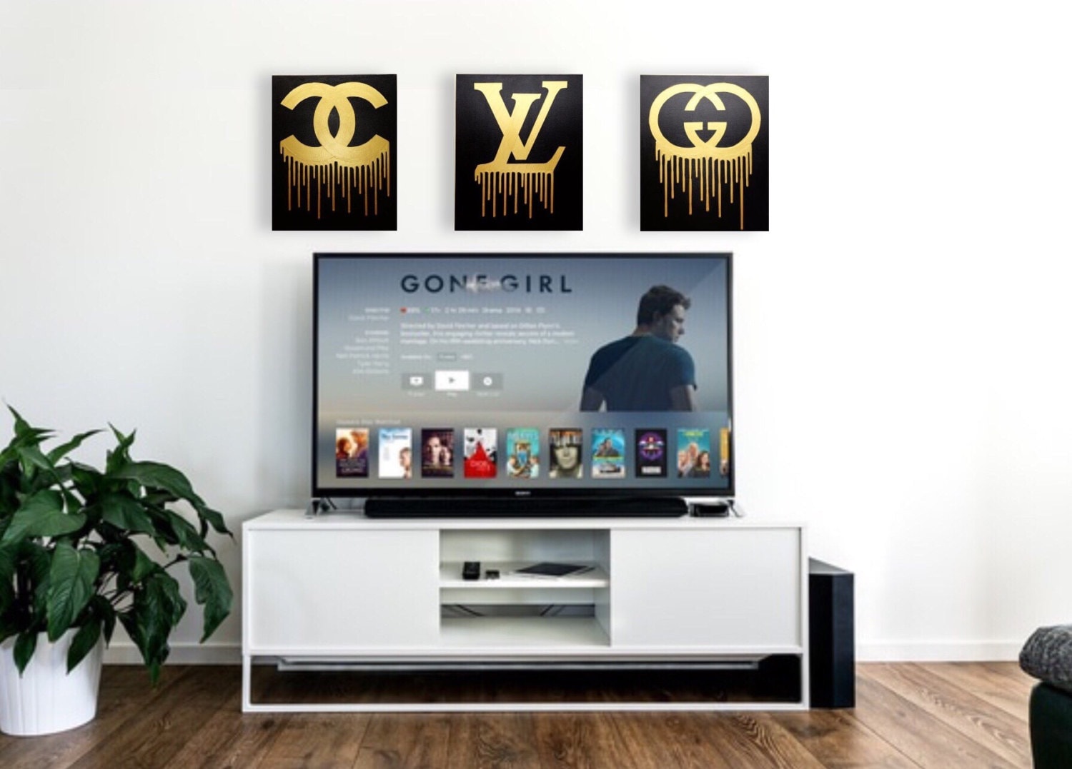 Gucci Chanel Louis Vuitton Wall Artist