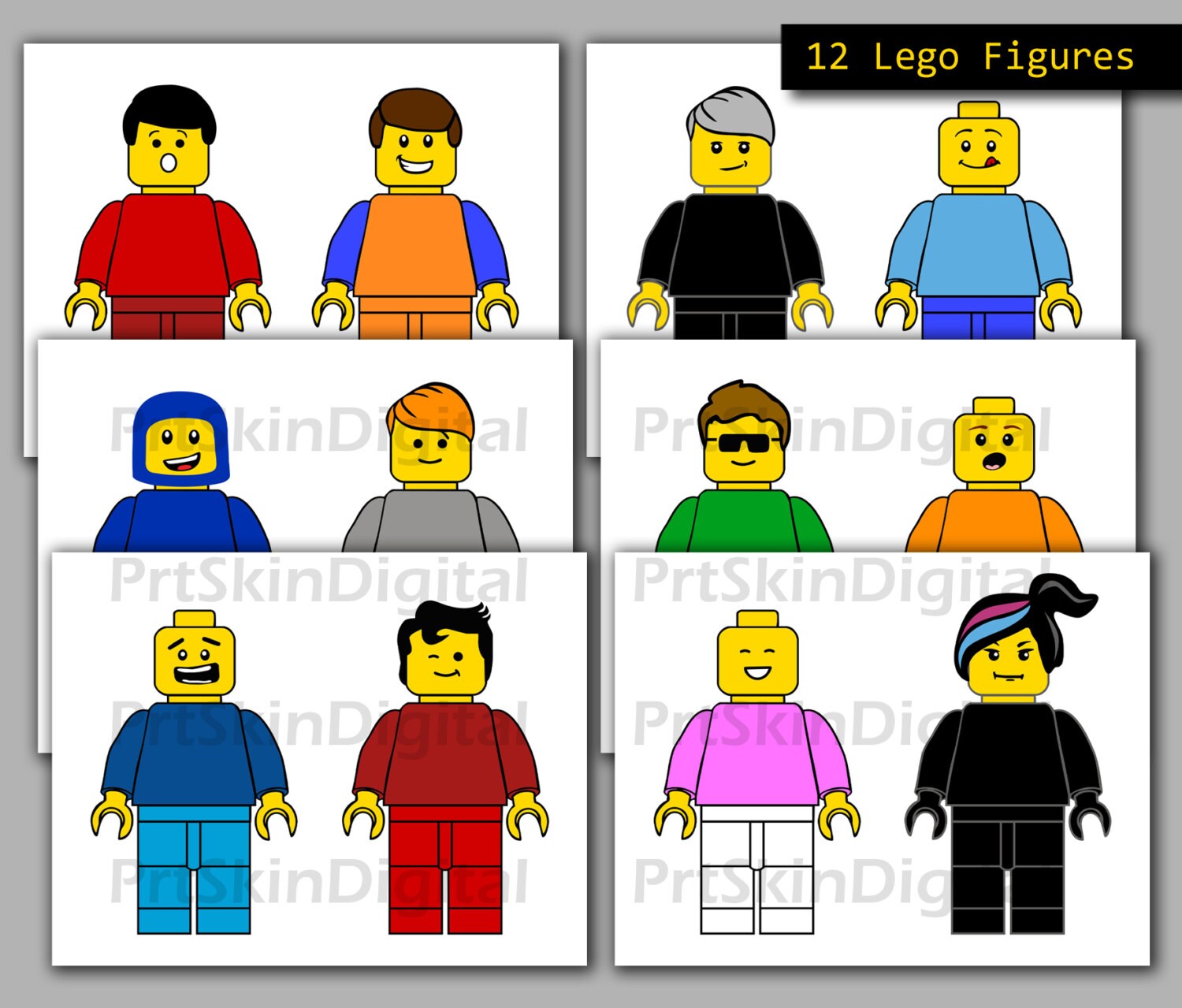 Lego Photo Props Lego Party Printable Photo by PrtSkinDigital