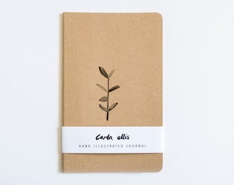 Moleskine Journal: Botanical, Hand Illustrated - Blank or Lined