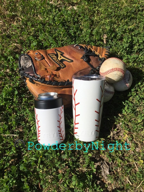 Baseball Tumbler/Baseball Yeti/Powder Coated Yeti/Sports