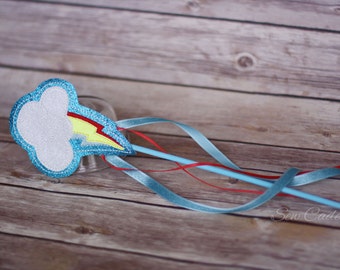 Princess Rainbow Wand ~ Pony Wand ~ Cloud Wand ~ Princess Wand ~ Weather Wand~ MLP Costume ~ Rainbow Dash Dress Up Wand ~ Cosplay~ Comic Con