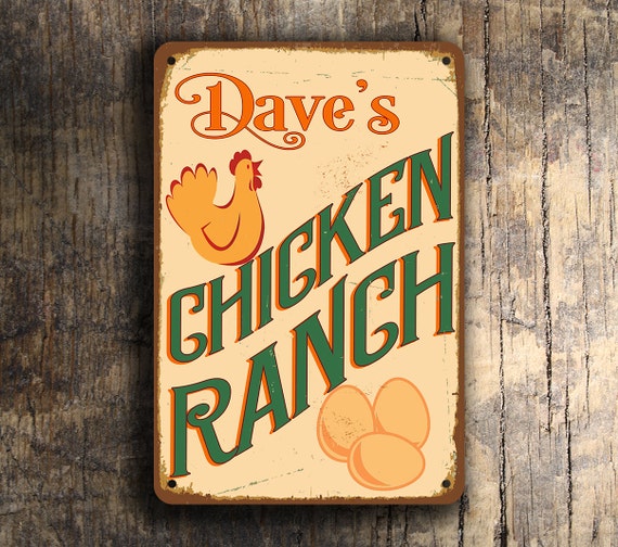 CUSTOM CHICKEN COOP Sign Personalized Chicken Coop Sign