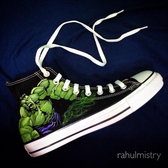 New Marvel Hulk Avengers Converse Shoes by RahulMistry on Etsy
