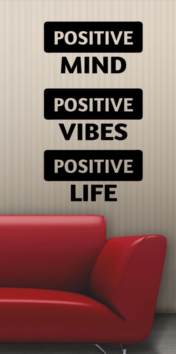 Positive Quote Wall Decal Inspirational Wall Decal