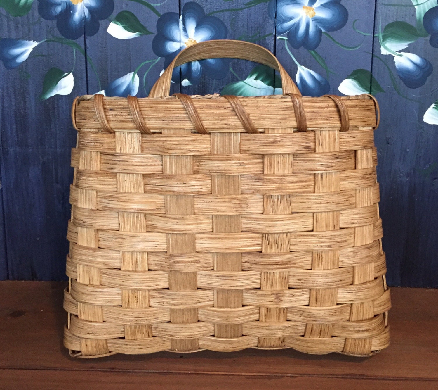 Handmade Basket Large Pocket Basket Wall Basket Mail